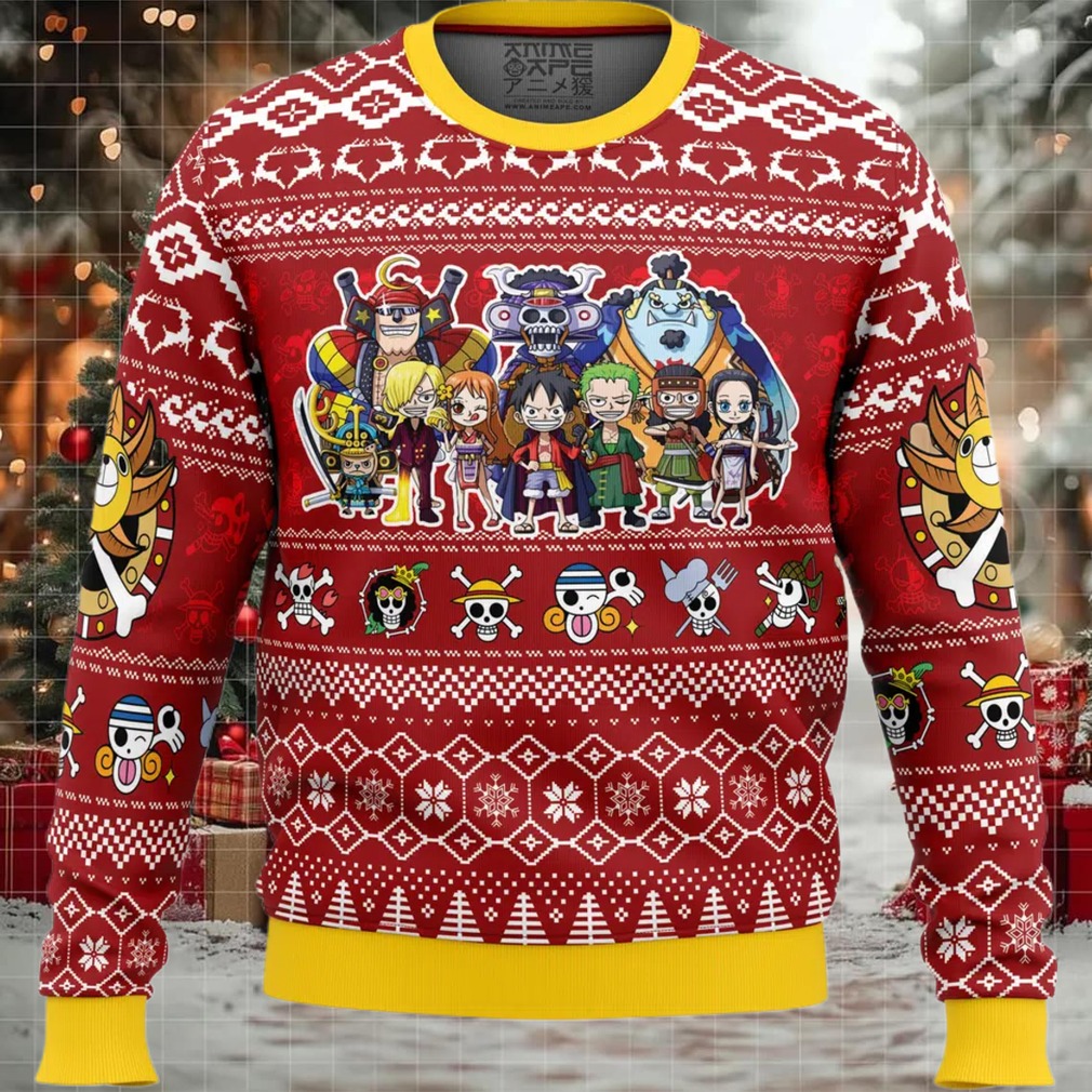 Merry Mugiwara Pirates One Piece Ugly Christmas Sweater