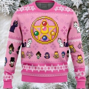 Merry Senshi Sailor Moon Ugly Christmas Sweater