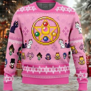 Merry Senshi Sailor Moon Ugly Christmas Sweater