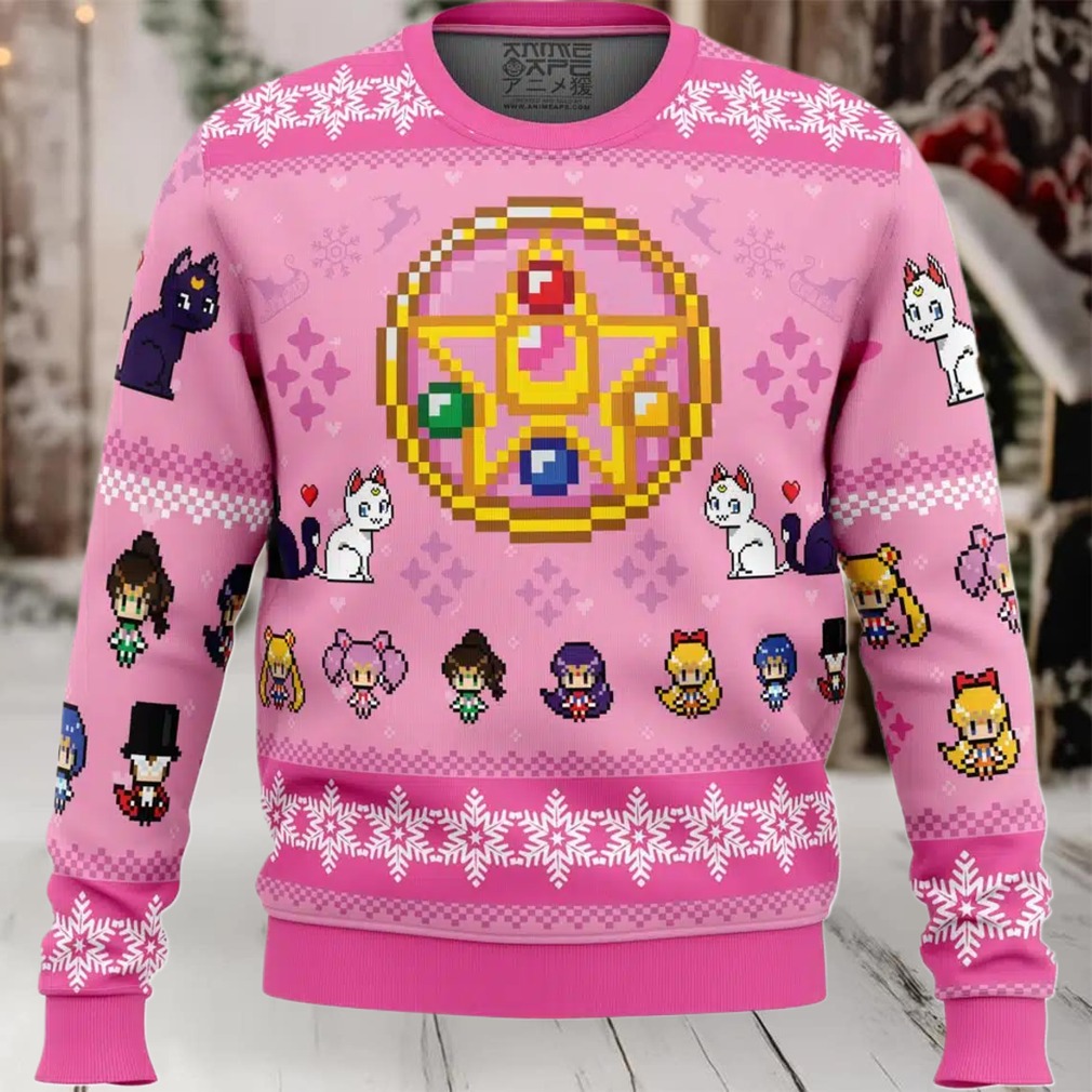 Merry Senshi Sailor Moon Ugly Christmas Sweater Merry Senshi Sailor Moon Ugly Christmas Sweater