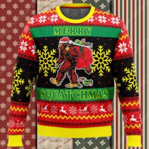 Merry Squatchmas Ugly Christmas Sweater