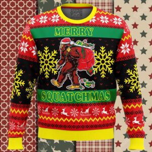 Merry Squatchmas Ugly Christmas Sweater