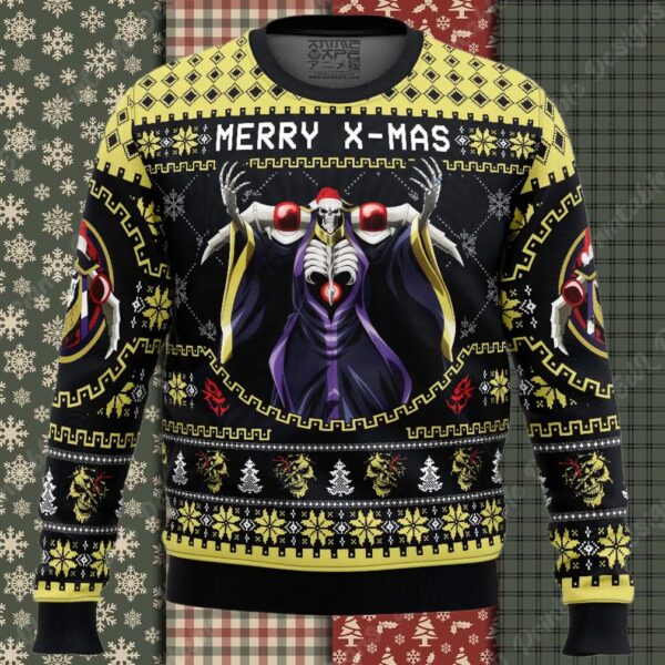 Merry X Mass Ainz Ooal Gown Overlord Ugly Christmas Sweater