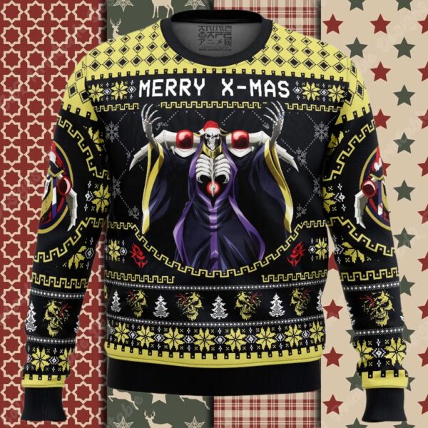 Merry X Mass Ainz Ooal Gown Overlord Ugly Christmas Sweater