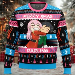 Merry Xmas Darling Darling in the FranXX Ugly Christmas Sweater