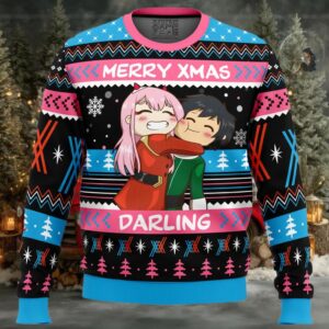 Merry Xmas Darling Darling in the FranXX Ugly Christmas Sweater