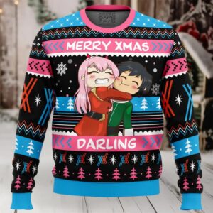 Merry Xmas Darling Darling in the FranXX Ugly Christmas Sweater