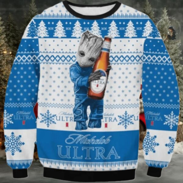 Michelob Ultra Groot Lovely Ugly Sweater