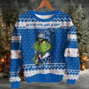 Michelob Ultra Make Me Happy Ugly Sweater