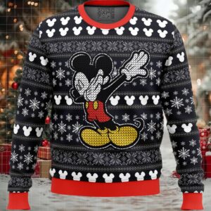 Mickey Dabbing Ugly Christmas Sweater