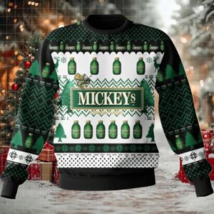 Mickey's Malt Christmas Ugly Sweater