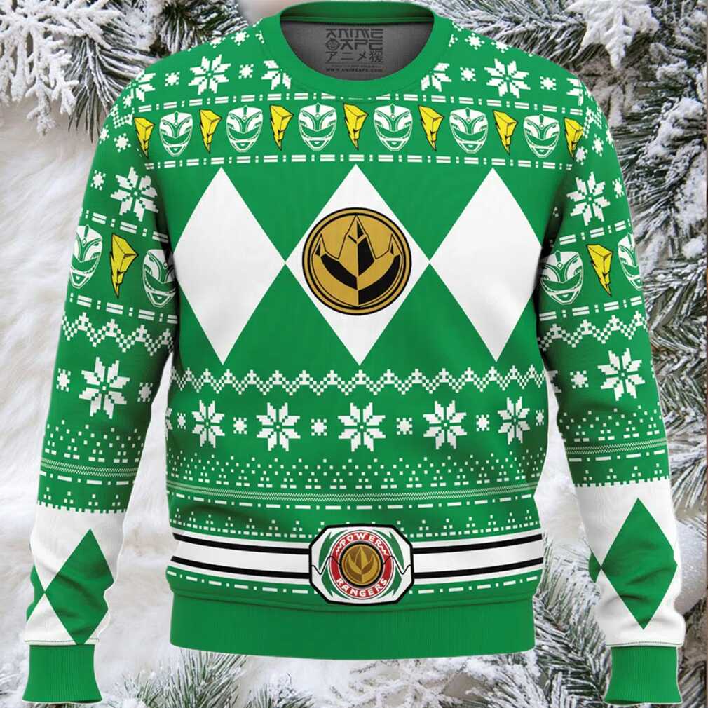 Mighty Morphin Green Ranger Power Rangers Ugly Christmas Sweater