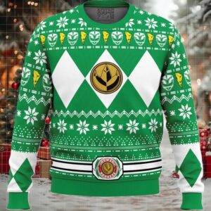 Mighty Morphin Green Ranger Power Rangers Ugly Christmas Sweater