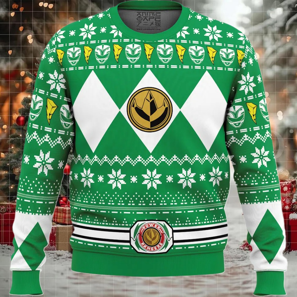 Mighty Morphin Green Ranger Power Rangers Ugly Christmas Sweater