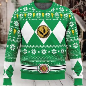 Mighty Morphin Green Ranger Power Rangers Ugly Christmas Sweater