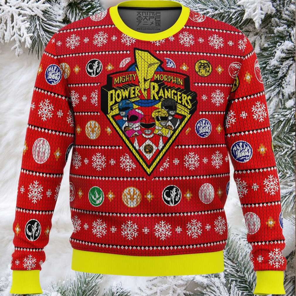 Mighty Morphin Power Rangers Ugly Christmas Sweater