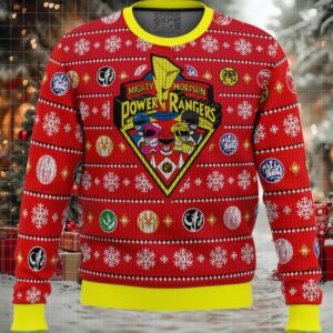 Mighty Morphin Power Rangers Ugly Christmas Sweater