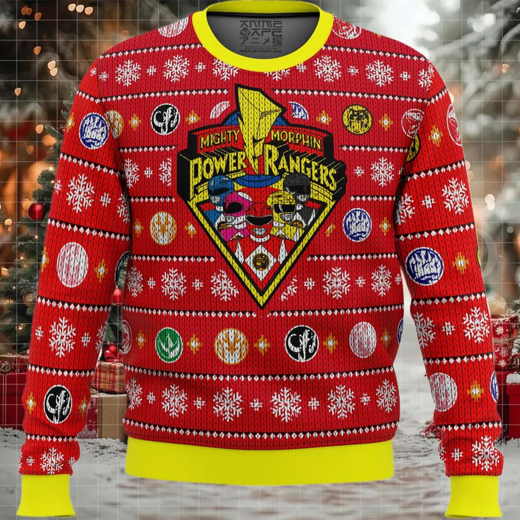 Mighty Morphin Power Rangers Ugly Christmas Sweater