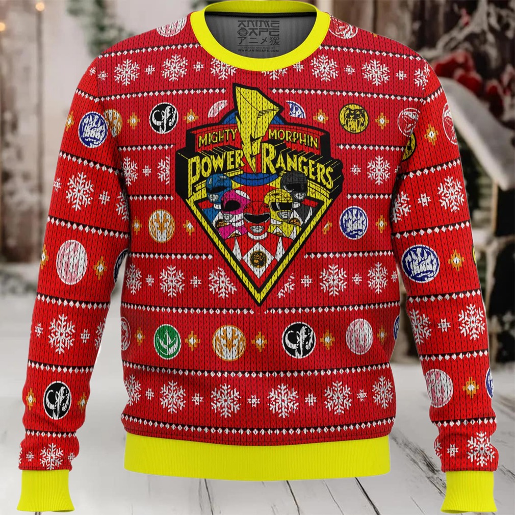 Mighty Morphin Power Rangers Ugly Christmas Sweater Mighty Morphin Power Rangers Ugly Christmas Sweater
