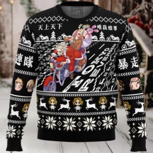 Mikey x Takemichi Christmas Ride Tokyo Revengers Ugly Christmas Sweater