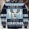 Miller Lite Drink With Claus Ugly Sweater