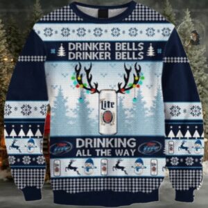 Miller Lite Drinker Bell Ugly Sweater
