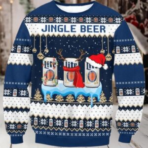 Miller Lite Jingle Beer Ugly Sweater Miller Lite Jingle Beer Ugly Sweater