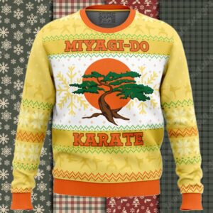 Miyagi Do Faux Cobra Kai Ugly Christmas Sweater