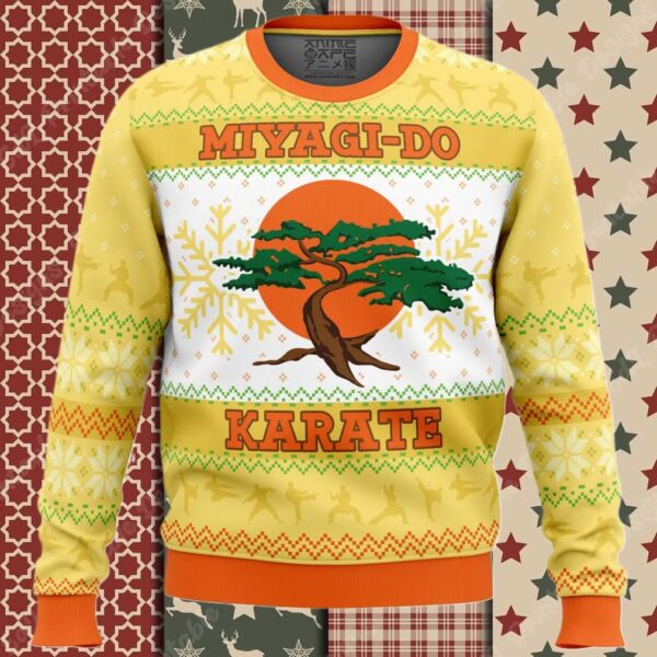 Miyagi Do Faux Cobra Kai Ugly Christmas Sweater