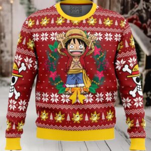 Monkey D Luffy Christmas One Piece Ugly Christmas Sweater