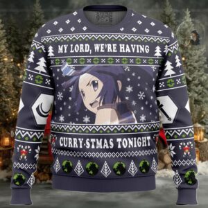 My Lord, Were Having A Curry stmas Tonight Log Horizon Ugly Christmas Sweater