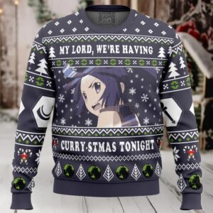 My Lord, Were Having A Curry stmas Tonight Log Horizon Ugly Christmas Sweater