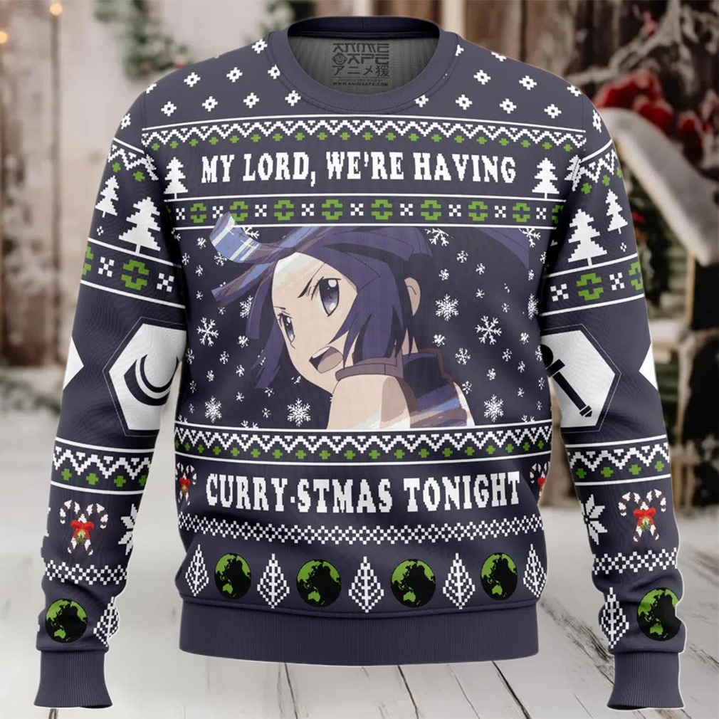 My Lord, Were Having A Curry stmas Tonight Log Horizon Ugly Christmas Sweater My Lord, Were Having A Curry stmas Tonight Log Horizon Ugly Christmas Sweater