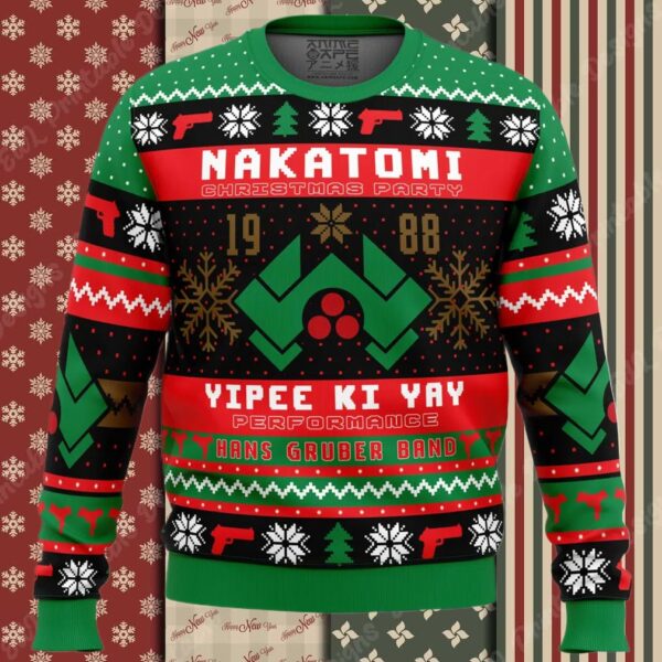 Nakatomi Christmas Party 1988 Die Hard Ugly Christmas Sweater