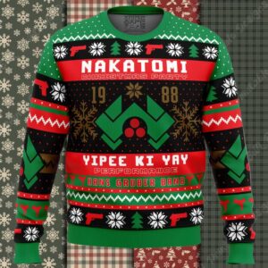 Nakatomi Christmas Party 1988 Die Hard Ugly Christmas Sweater