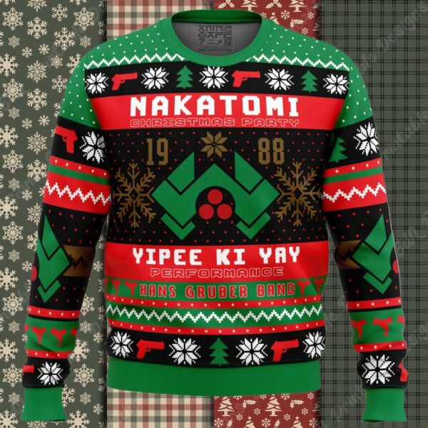 Nakatomi Christmas Party 1988 Die Hard Ugly Christmas Sweater