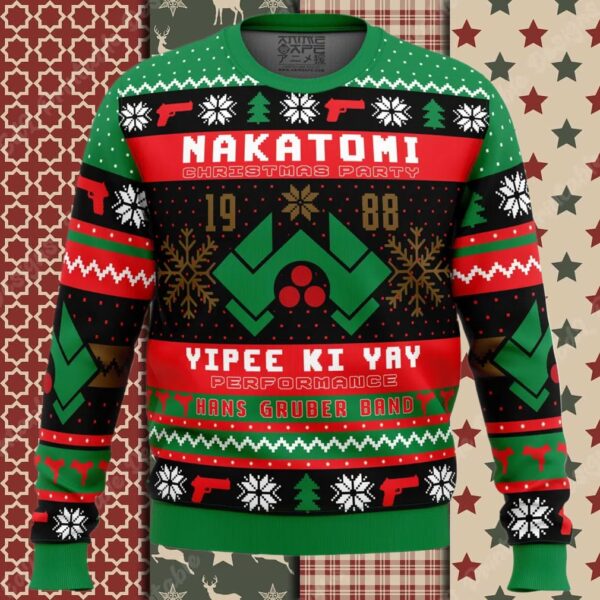 Nakatomi Christmas Party 1988 Die Hard Ugly Christmas Sweater
