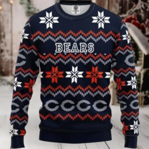 Nfl Chicago Bears Limited Edition All Over Print Christmas Ugly Sweater Sweatshirt Moderntees