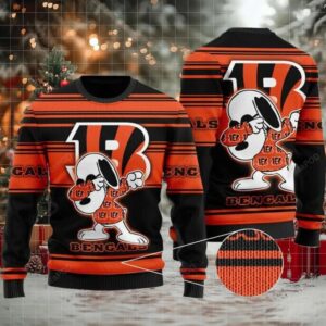 Nfl Cincinnati Bengals Snoopy Christmas Ugly Sweater Moderntees