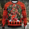 Cleveland Browns Dabbing Santa Claus Christmas Ugly Sweater Moderntees