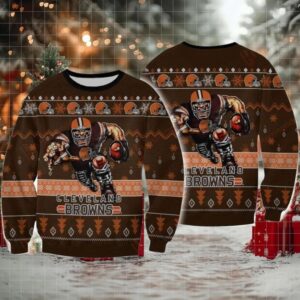 Nfl Cleveland Browns Player Rushing Sweater And Ugly Sweater Moderntees