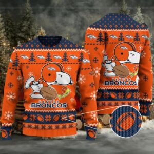 Nfl Denver Broncos Snoopy Ugly Sweater Moderntees
