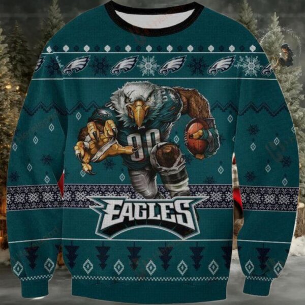 Nfl Philadelphia Eagles Player Rushing Sweater And Ugly Sweater Moderntees