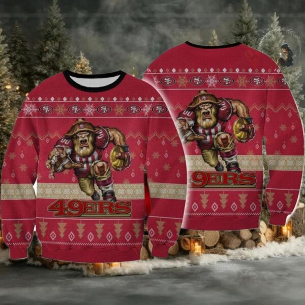 Nfl San Francisco 49Ers Player Rushing Sweater And Ugly Sweater Moderntees