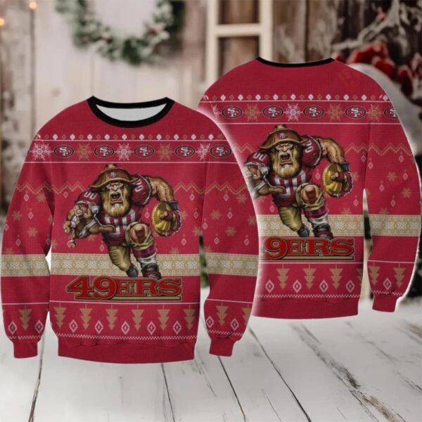Nfl San Francisco 49Ers Player Rushing Sweater And Ugly Sweater Moderntees