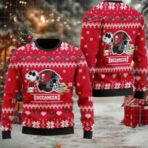 Nfl Tampa Bay Buccaneers Snoopy Christmas Ugly Sweater Moderntees