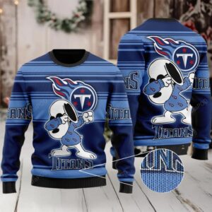 Nfl Tennessee Titans Snoopy Christmas Ugly Sweater Moderntees