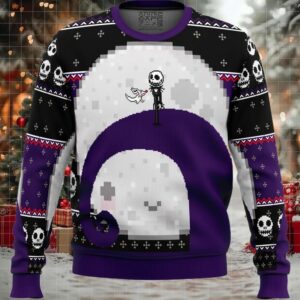 Nightmare Before Christmas Jack Moon Ugly Christmas Sweater