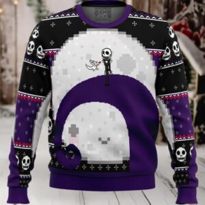 Nightmare Before Christmas Jack Moon Ugly Christmas Sweater