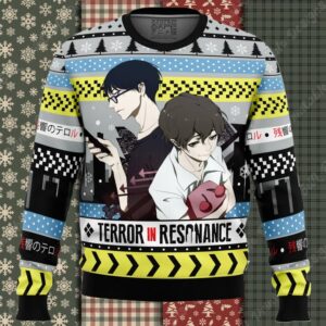 Nine and Twelve Terror in Resonance Ugly Christmas Sweater